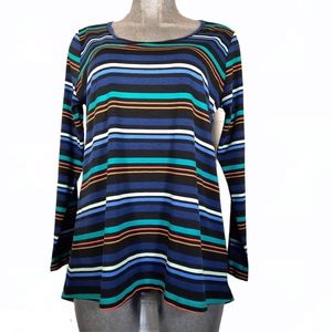 Lularoe  colorful stripped Irma t-shirt size "XL"
